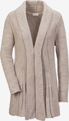 Goldner Knit Cardigan in Beige: front