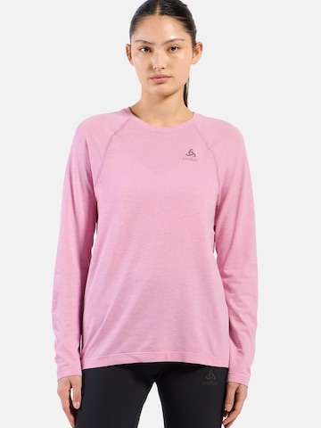 ODLO Sports sweatshirt 'ESSENTIAL SEAMLESS' in Pink: front