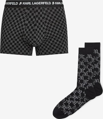Boxer di Karl Lagerfeld in nero: frontale