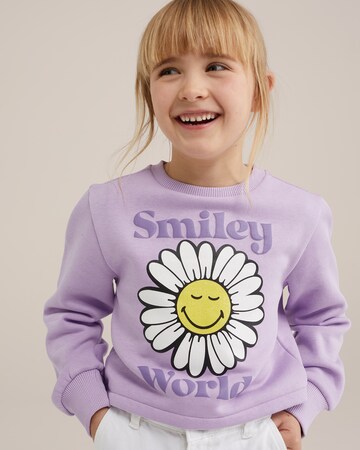 WE Fashion Sweatshirt in Purple: front