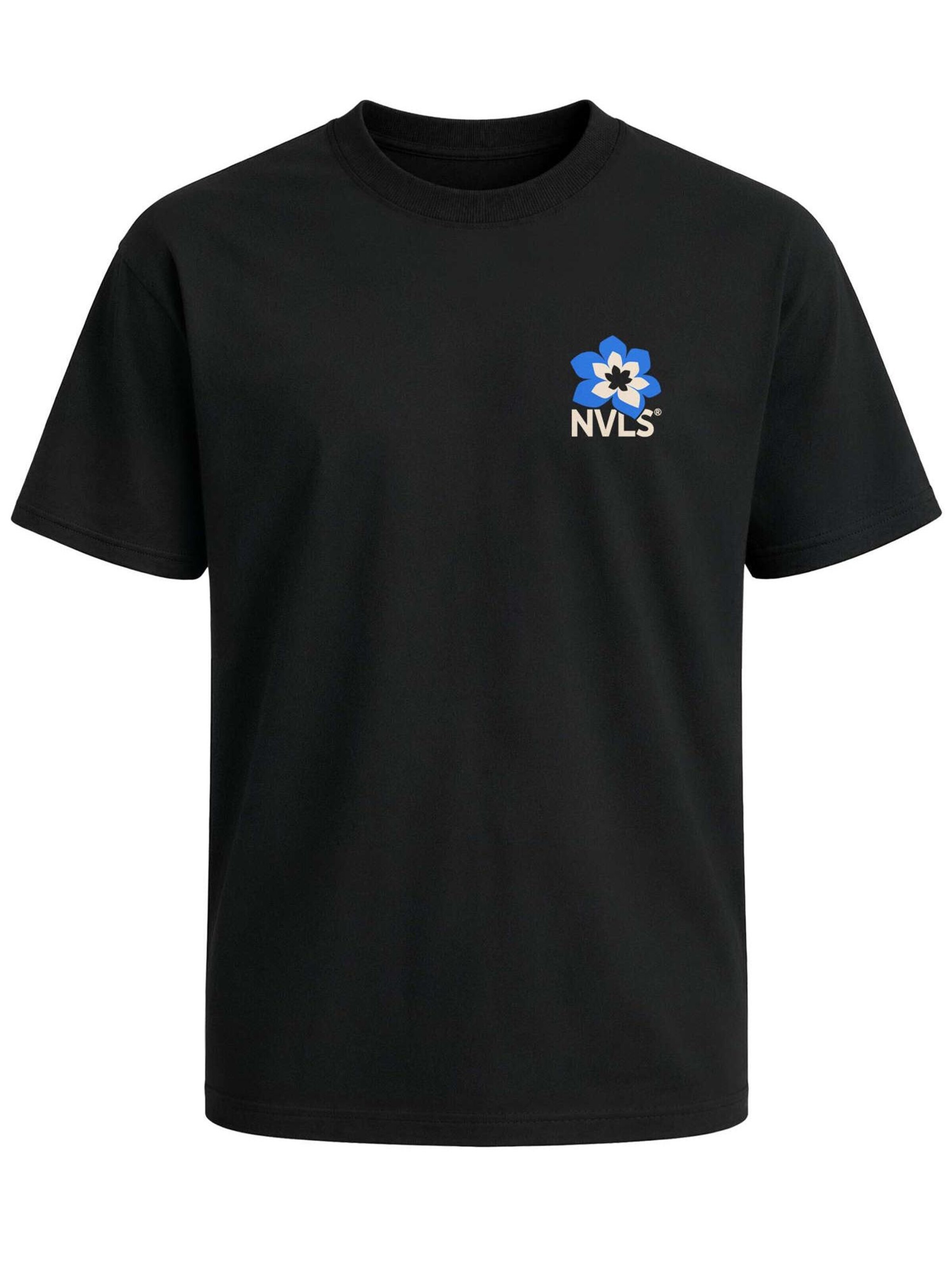 Neverless Shirt 'Botanical Pioneers' in Black: front