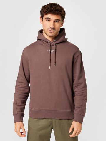 Calvin Klein Jeans Sweatshirt i brun: framsida