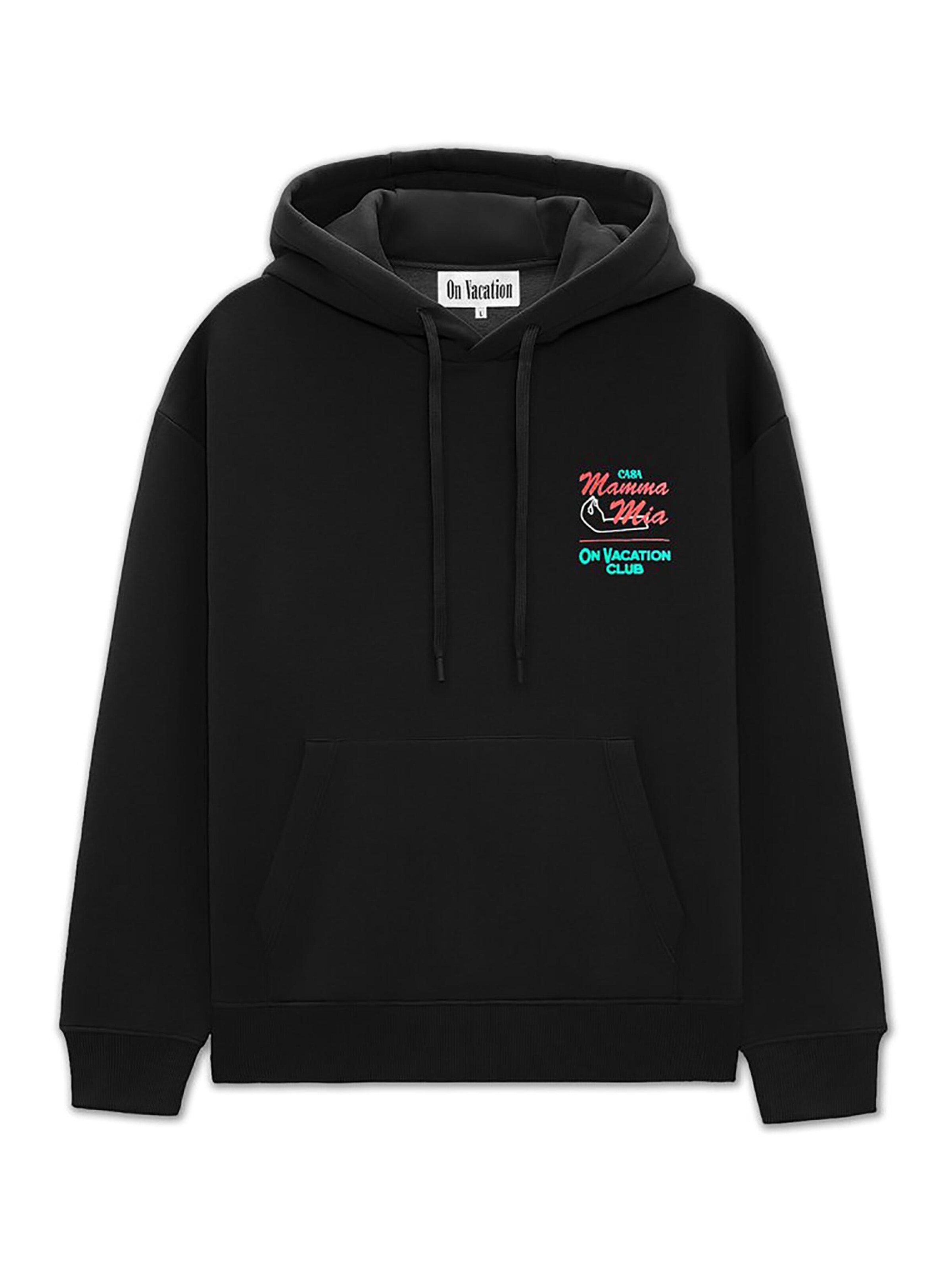 On Vacation Sweatshirt 'Casa Mamma Mia' in Black: front