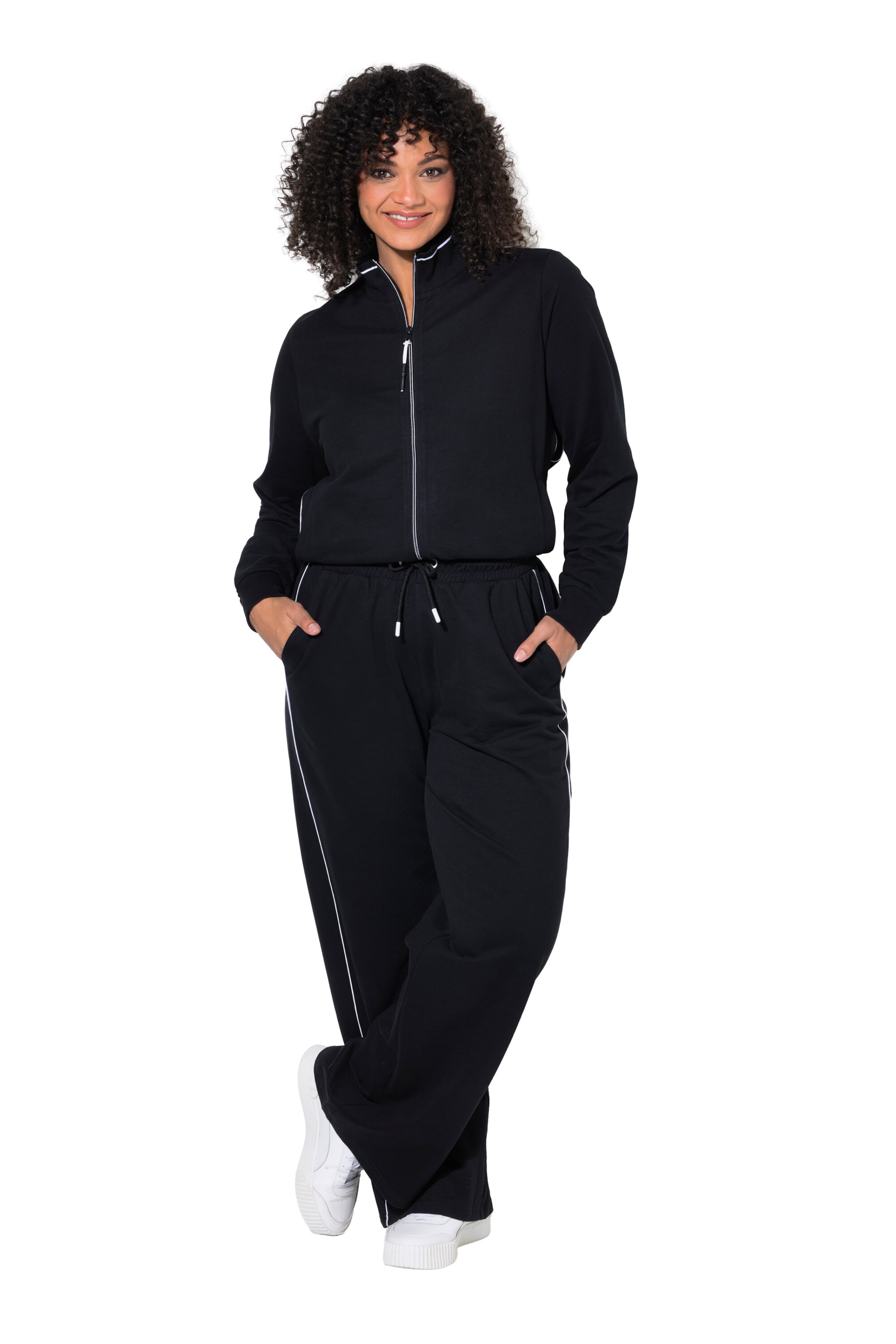 Ulla Popken Loosefit Hose in Schwarz