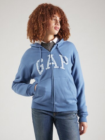 GAP Sweatjacka 'Heritage' i blå: framsida