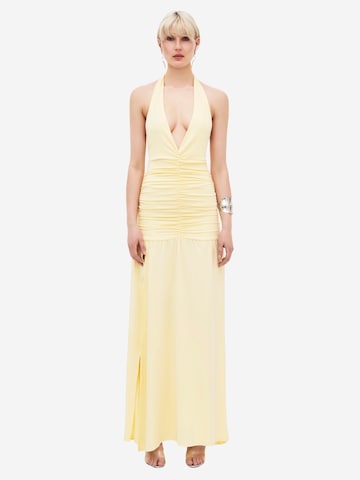 Robe de cocktail ' AVEN ' OW Collection en jaune