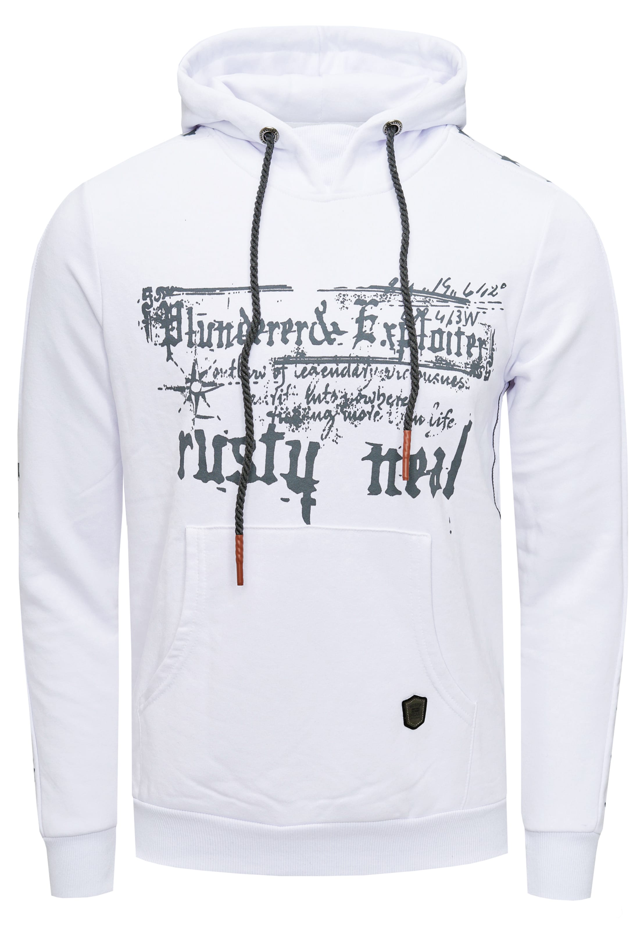 Rusty Neal Sweatshirt in Weiß: Vorderseite