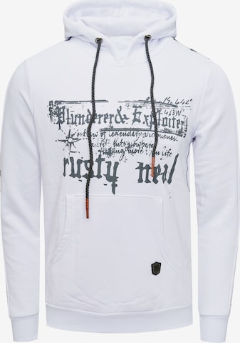 Rusty Neal Sweatshirt in Wit: voorkant