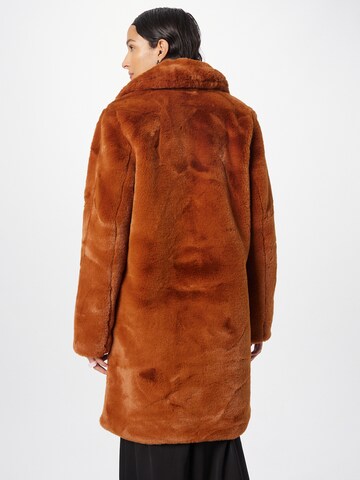 PULZ Jeans Between-Seasons Coat 'ZAYA' in Brown