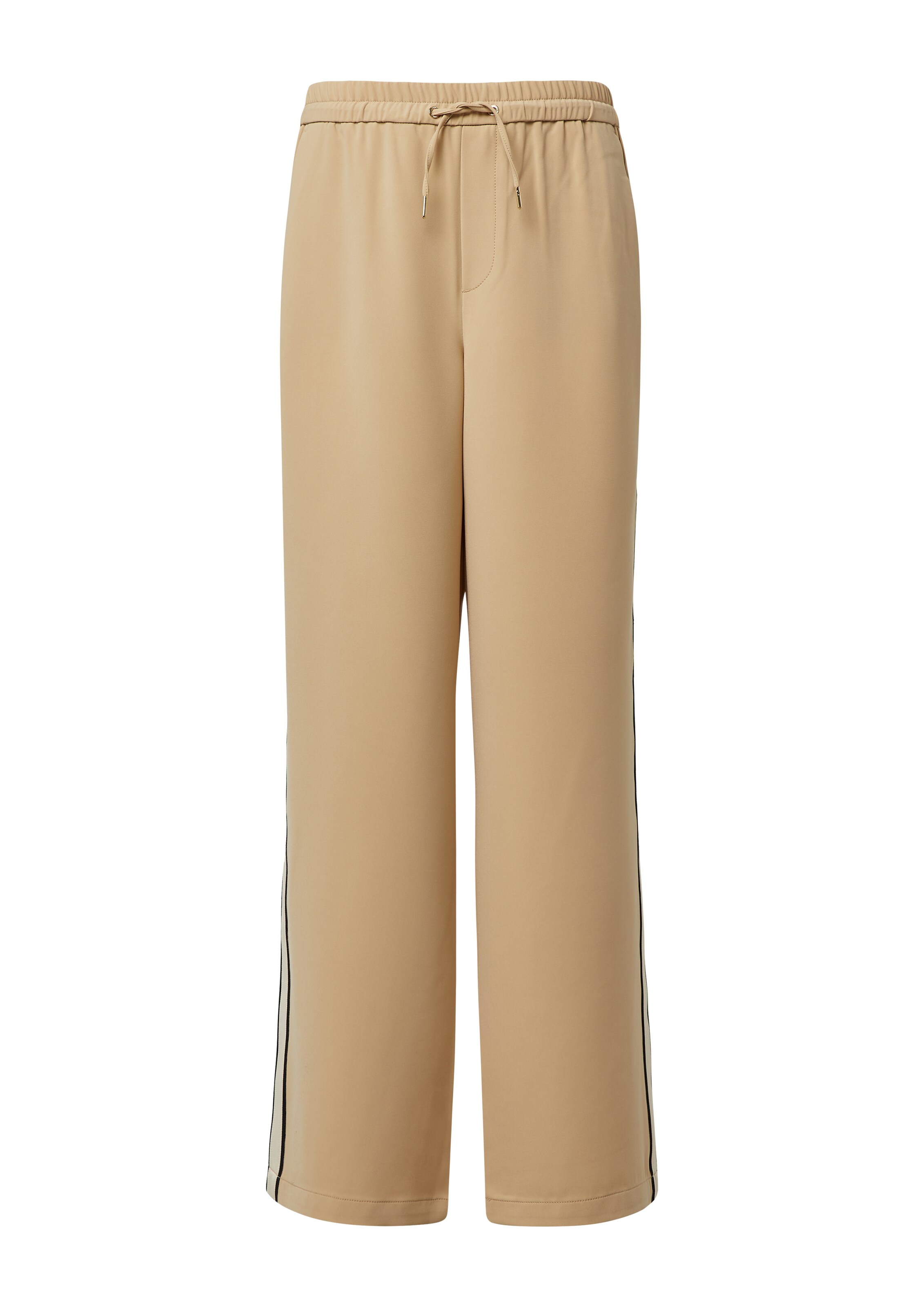 s.Oliver Pantalon en beige / blanc, Vue avec produit
