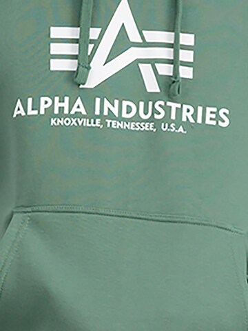 ALPHA INDUSTRIES Sweatshirt 'Basic' in Green