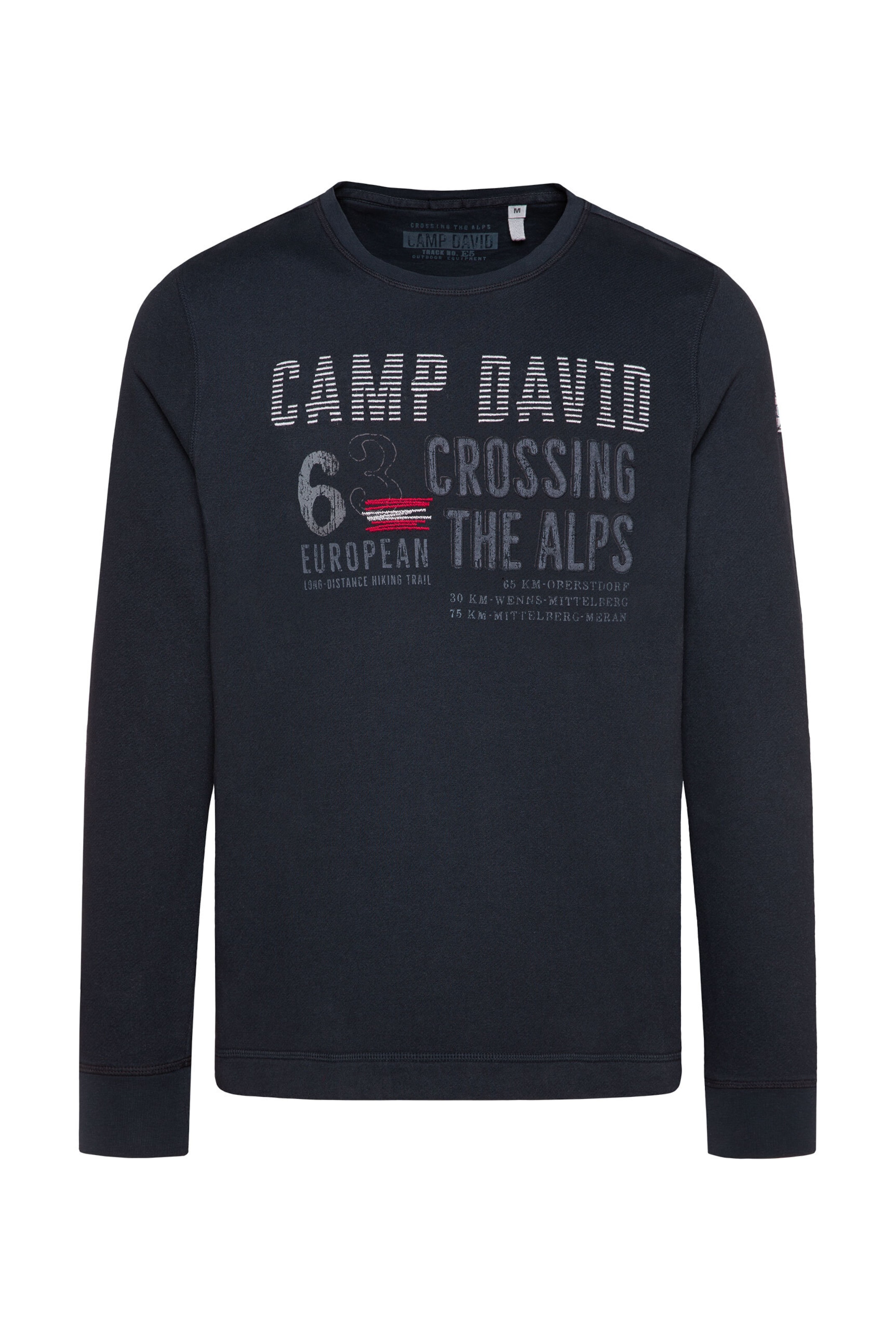 CAMP DAVID Sweatshirt in Blue: front