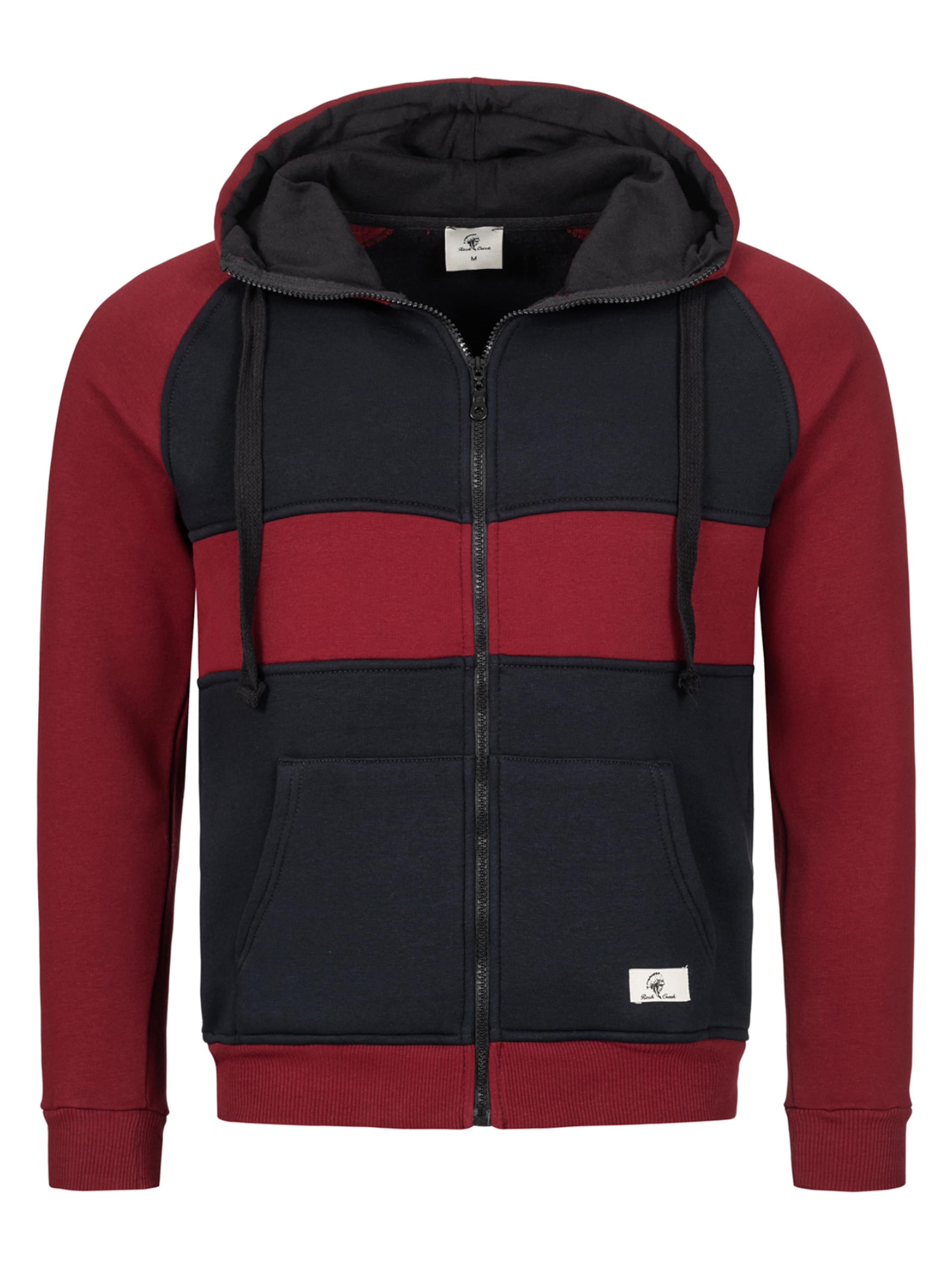 Rock Creek Sweatjacke in Blau: Vorderseite