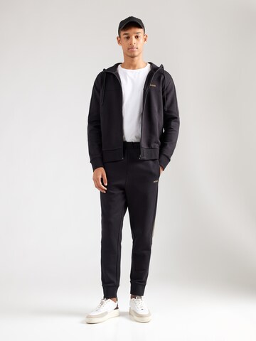 BOSS Sweatvest 'Saggynos' in Zwart