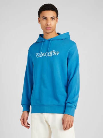 Sweat-shirt WRANGLER en bleu : devant