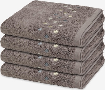 ROSS Towel 'Stoneline' in Grey: front