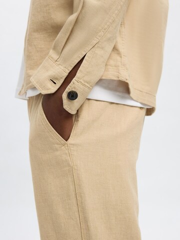SELECTED HOMME Comfort fit Overhemd in Bruin