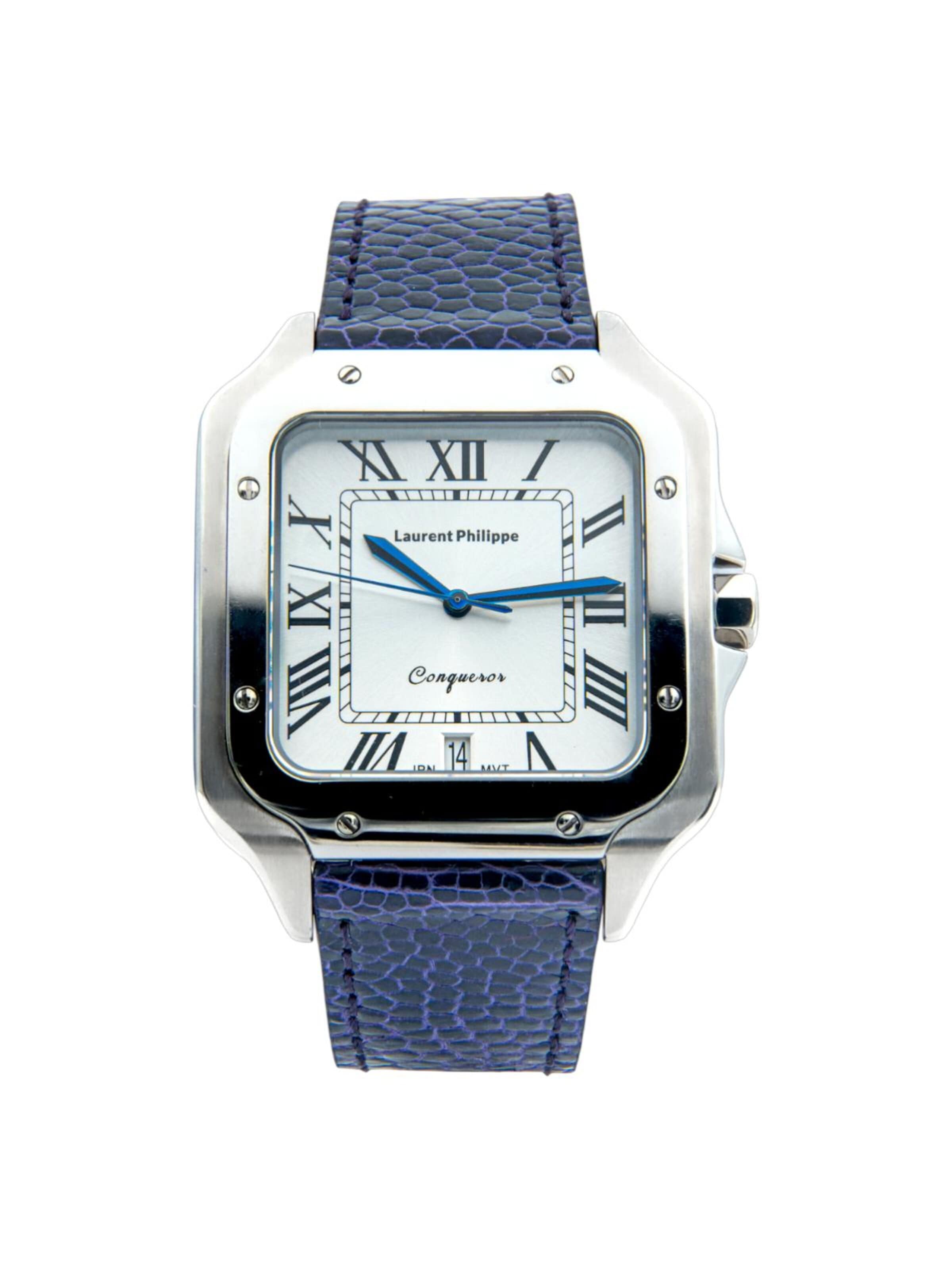 Laurent Philippe Analog watch 'Conqueror  Koh-I-Noor – Mystic Pearl' in Purple: front