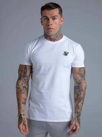 SikSilk Shirt in Wit: voorkant