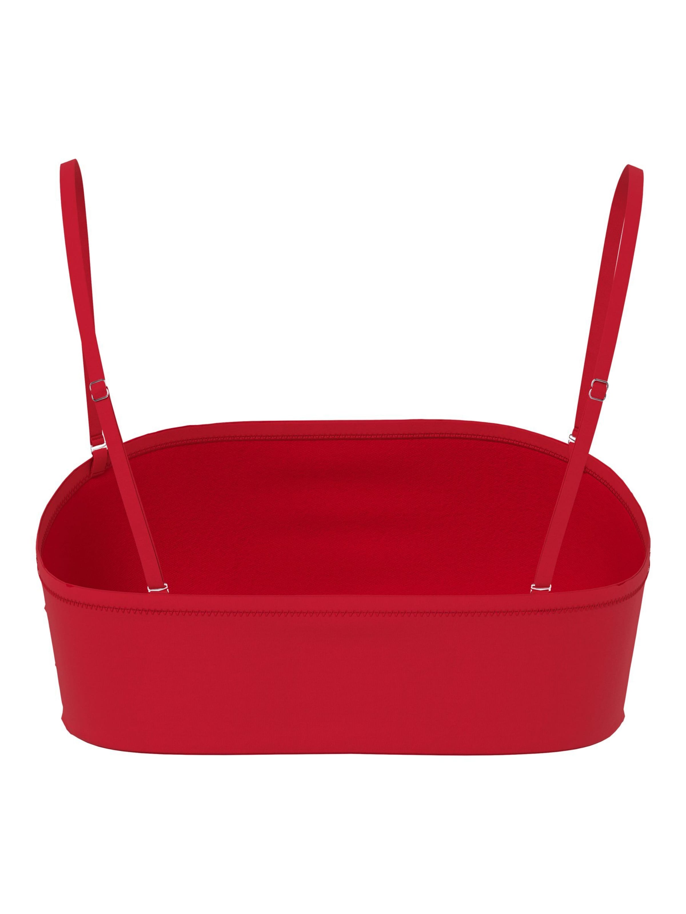 PIECES Bandeau Bikini Top 'PCBAOMI' in Red