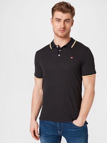 JACK & JONES Regular fit Тениска 'Bluwin' в черно: отпред