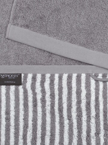 ROSS Handtuch 'Doubleface Stripes'‌‌‌‌‌‌ in Grau