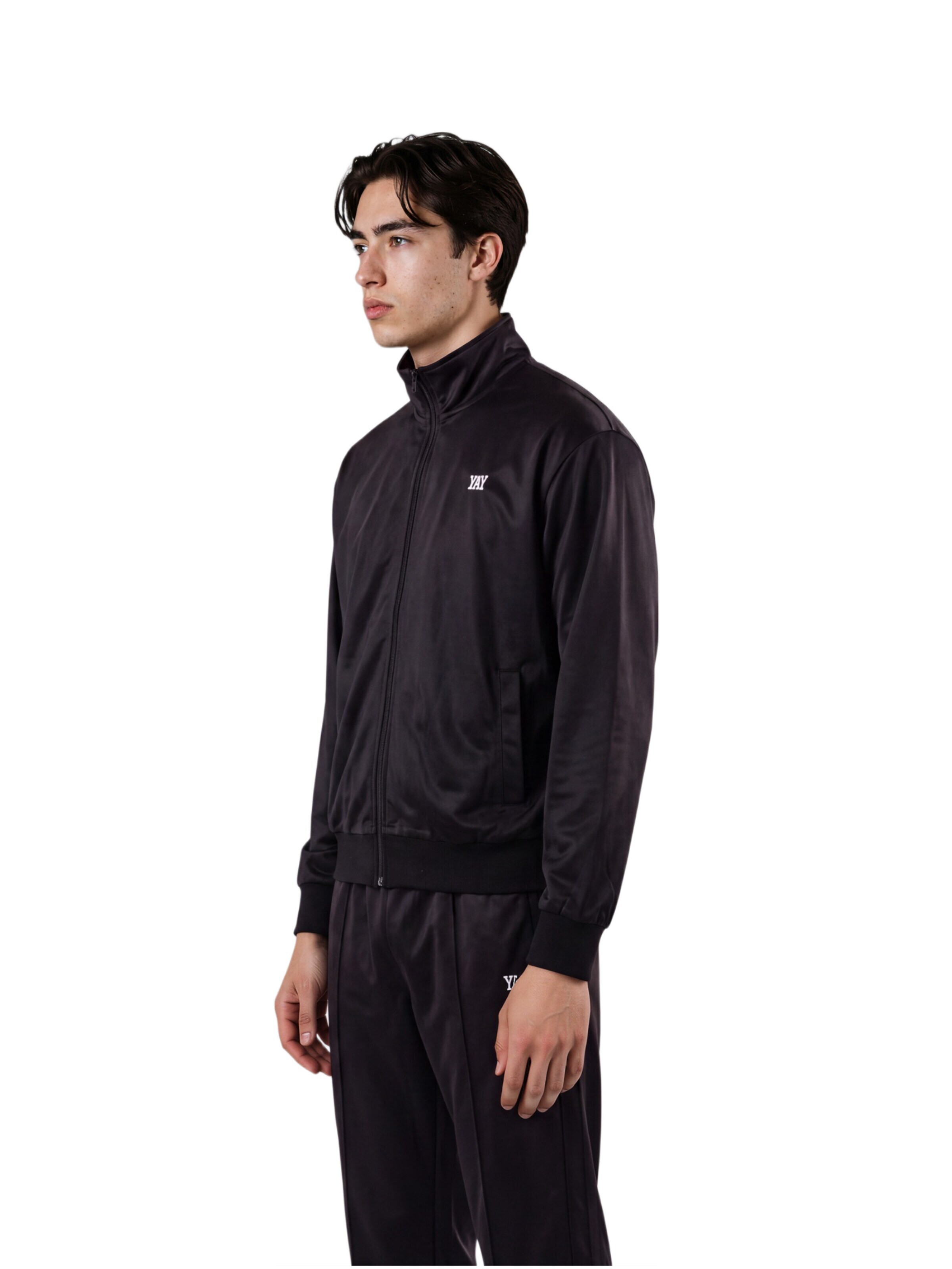 HEFTYKA Athletic Jacket 'TRACK JACKET' in Black