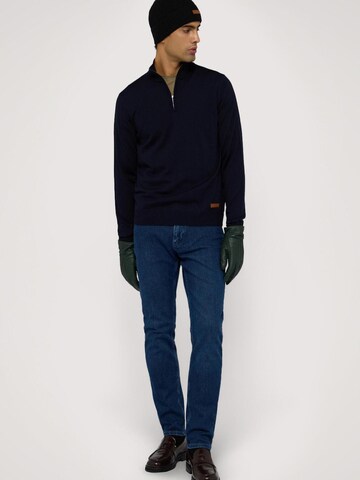 Coupe slim Jean Trussardi en bleu