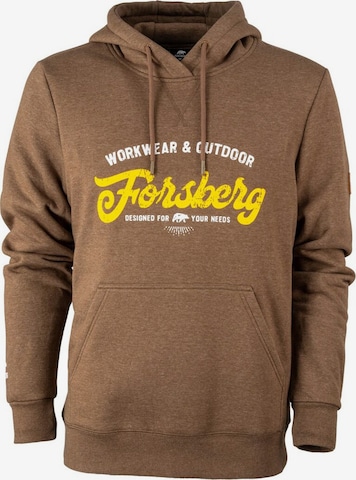 FORSBERG Sweatshirt 'Vikutson' in Brown: front