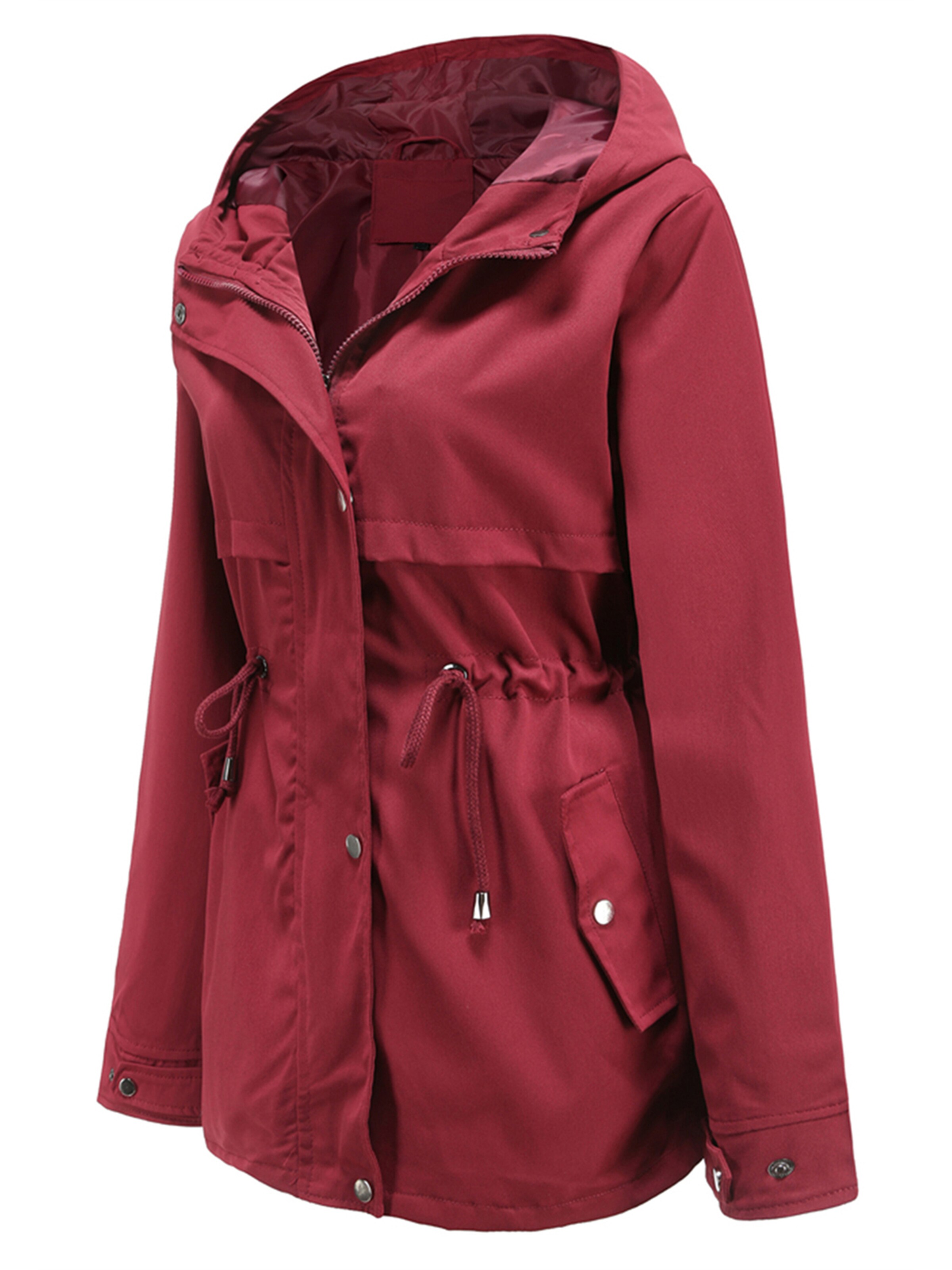 Youthup Between-Seasons Coat in Red