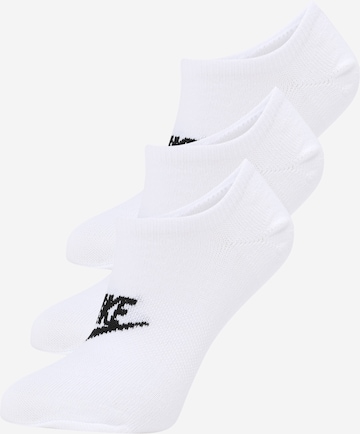 Nike Sportswear Дамски чорапи тип терлици в бяло: отпред