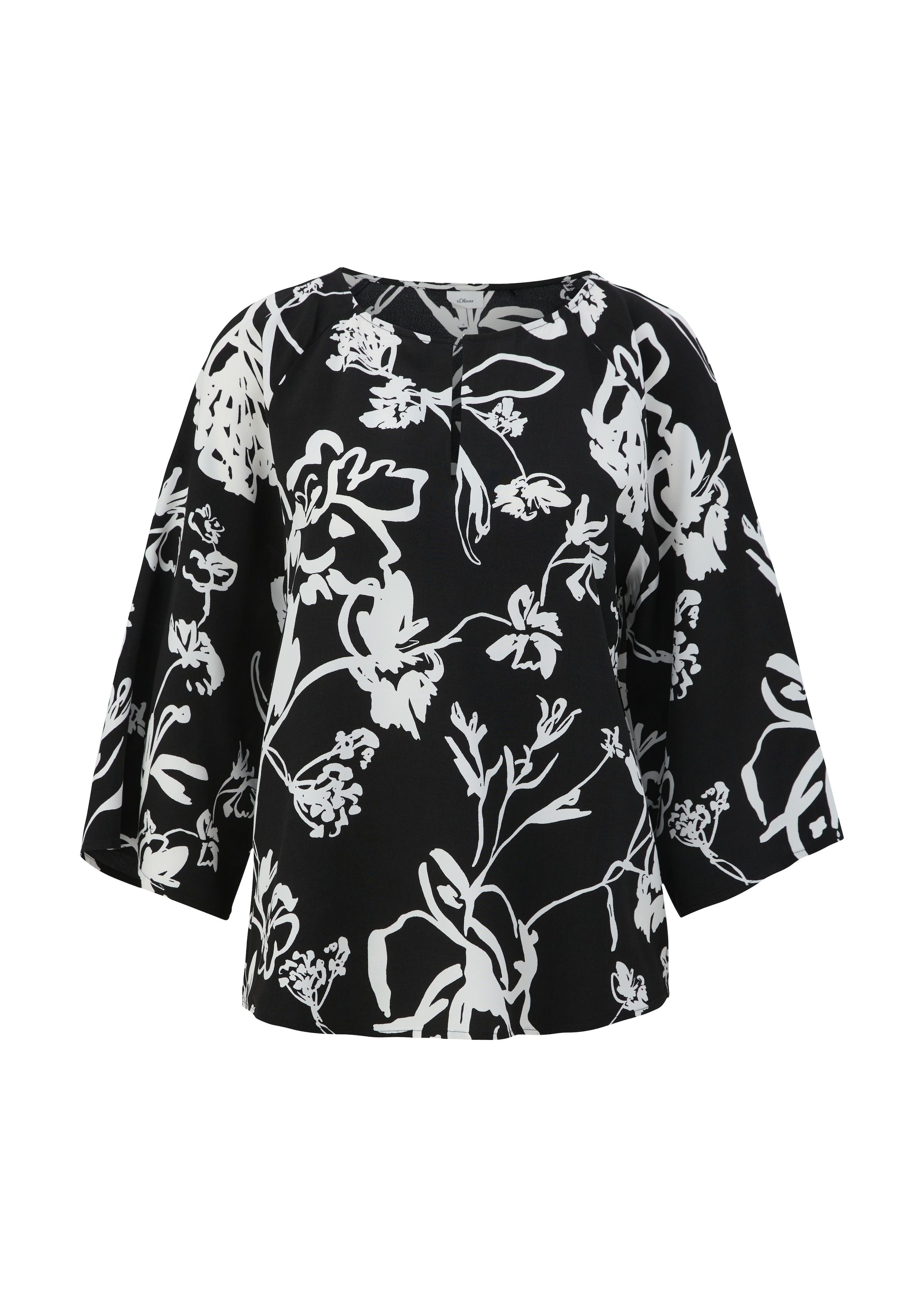 s.Oliver BLACK LABEL Bluse in Schwarz: Vorderseite