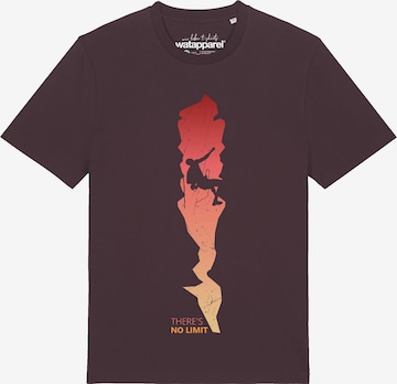 T-Shirt 'There's no limit' Watapparel en rouge : devant