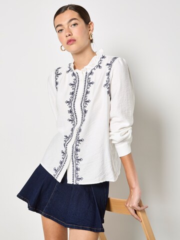 Apricot Blouse ' ' in White