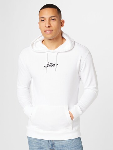 HOLLISTER Sweatshirt 'DOPAMINE' in Wit: voorkant