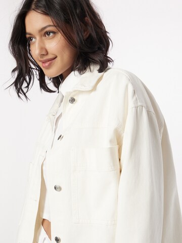 Gina Tricot Between-Season Jacket 'Carpenter' in White