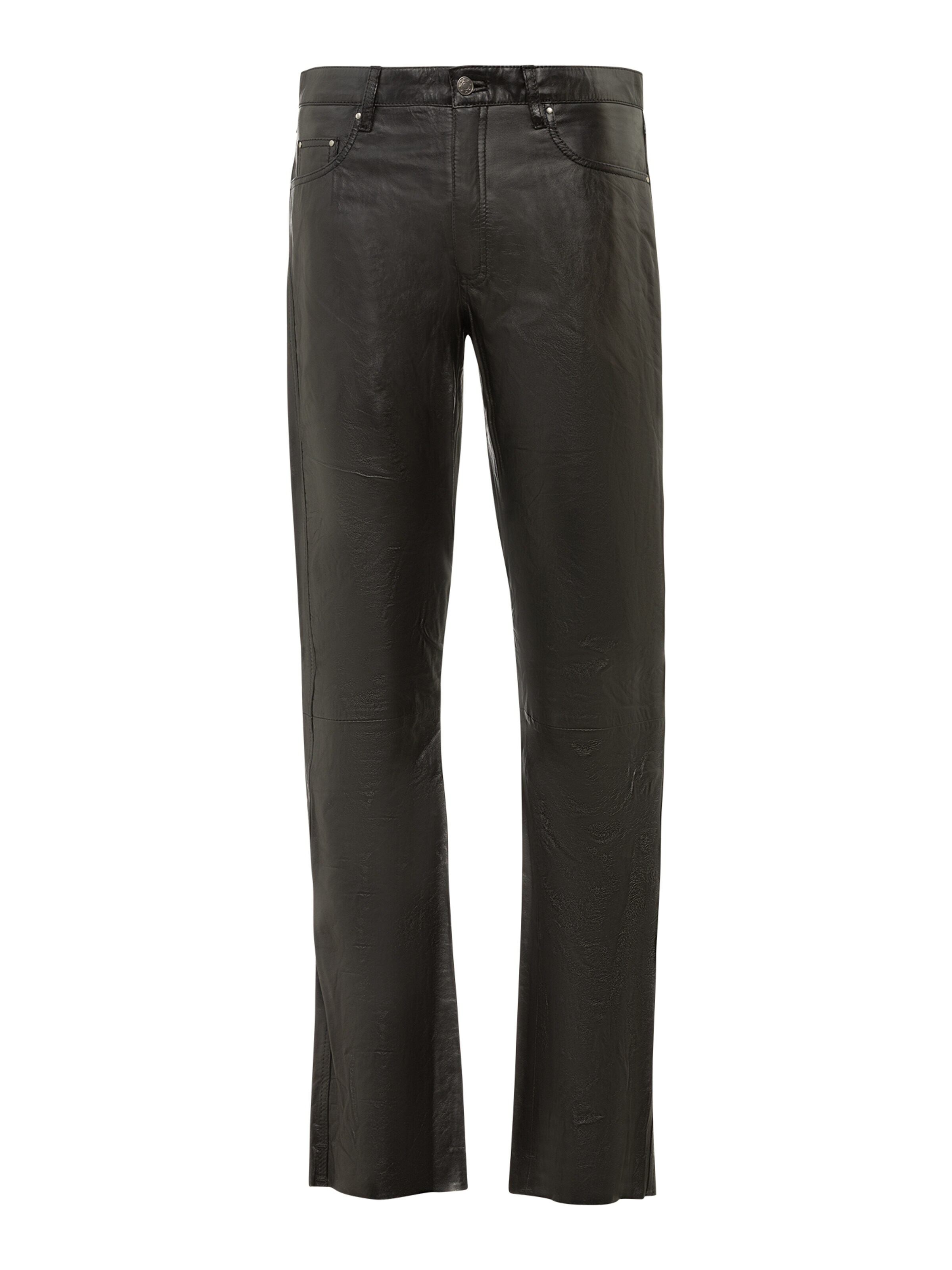 RICANO Slimfit Broek 'No. 3 TR' in Zwart: voorkant