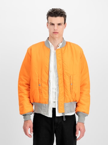 ALPHA INDUSTRIES Vinterjakke 'MA-1 Heritage' i sølv