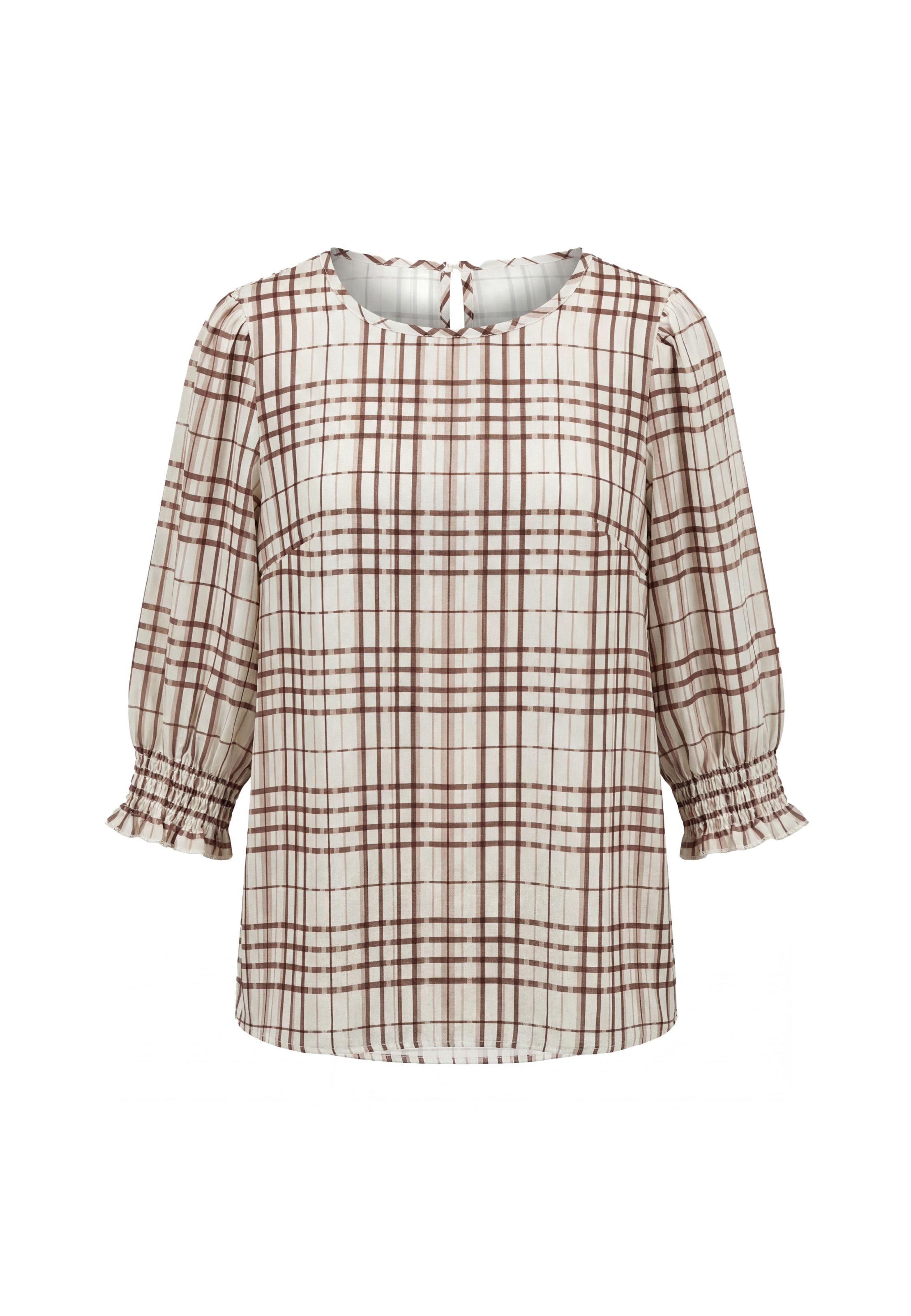 Usha - Blusa en beige: frente
