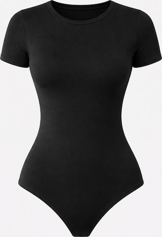 LEAFLETIC - Body 'Leafletic Women’s Short Sleeve Crew Neck Bodysuit' en negro: frente