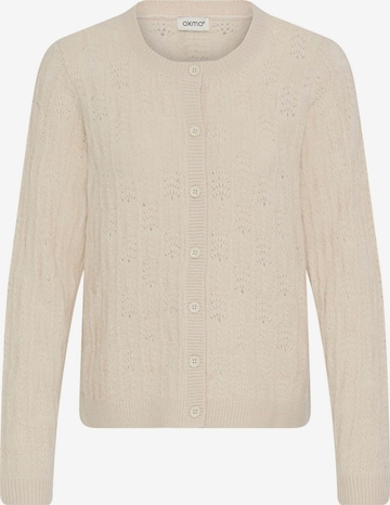 Oxmo Gebreid vest 'Sinva ' in Beige: voorkant