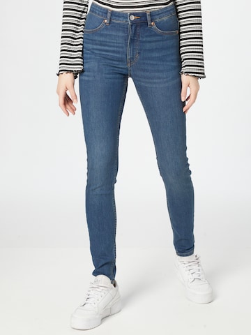 Monki Skinny Jeans in Blauw: voorkant