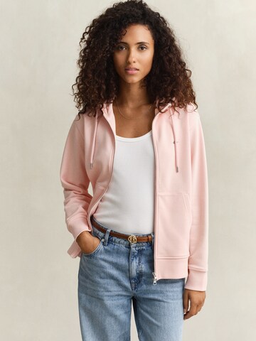 Veste de survêtement GANT en orange : devant