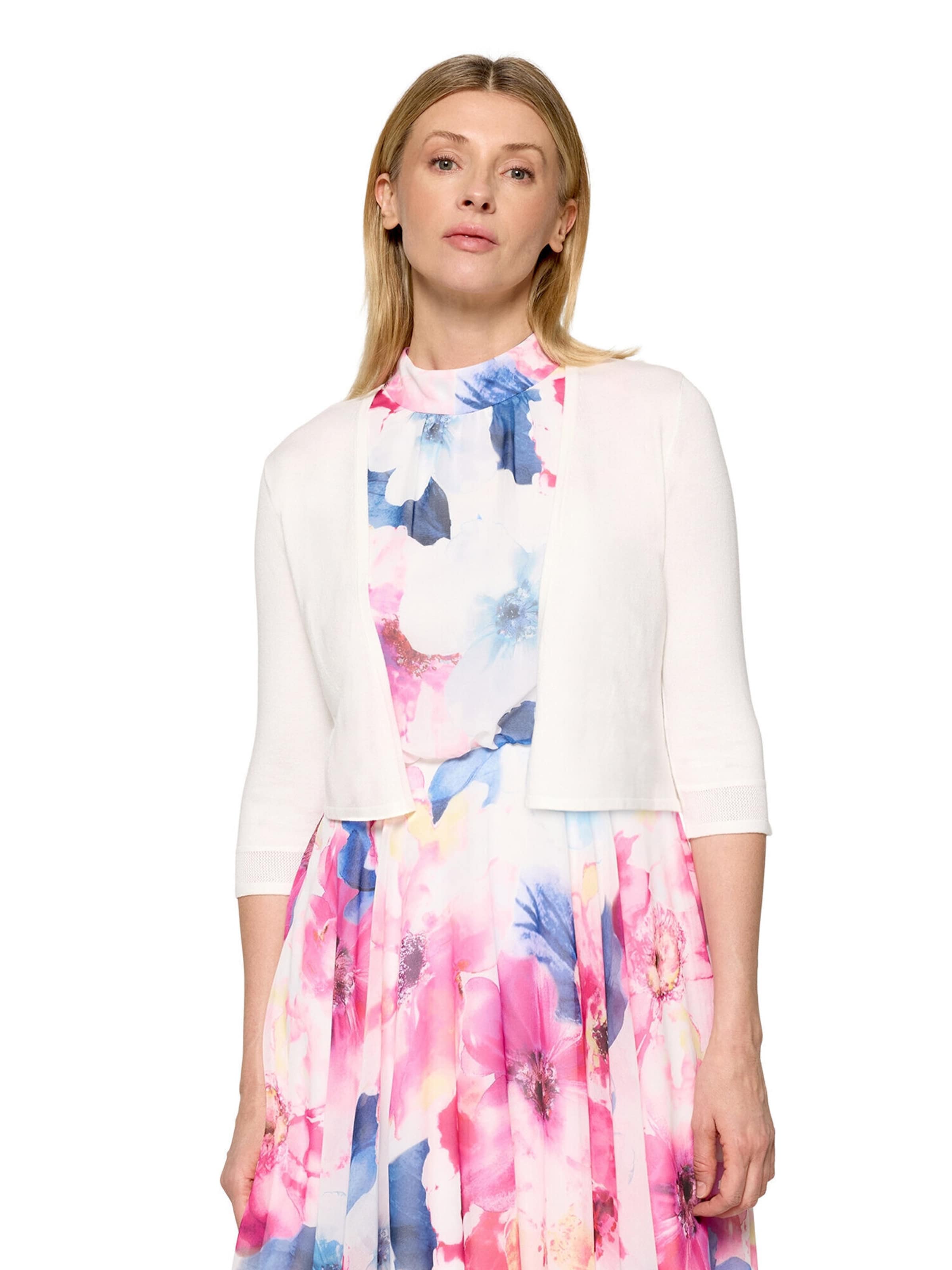 Cardigan Vera Mont en blanc : devant
