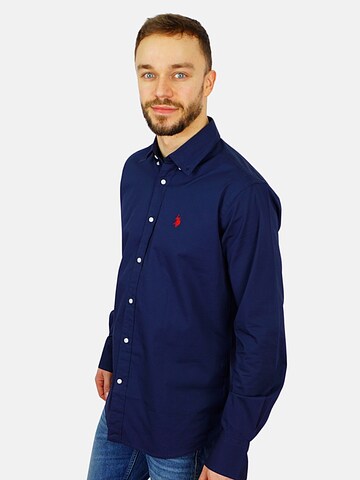 U.S. POLO ASSN. Regular Fit Hemd in Blau