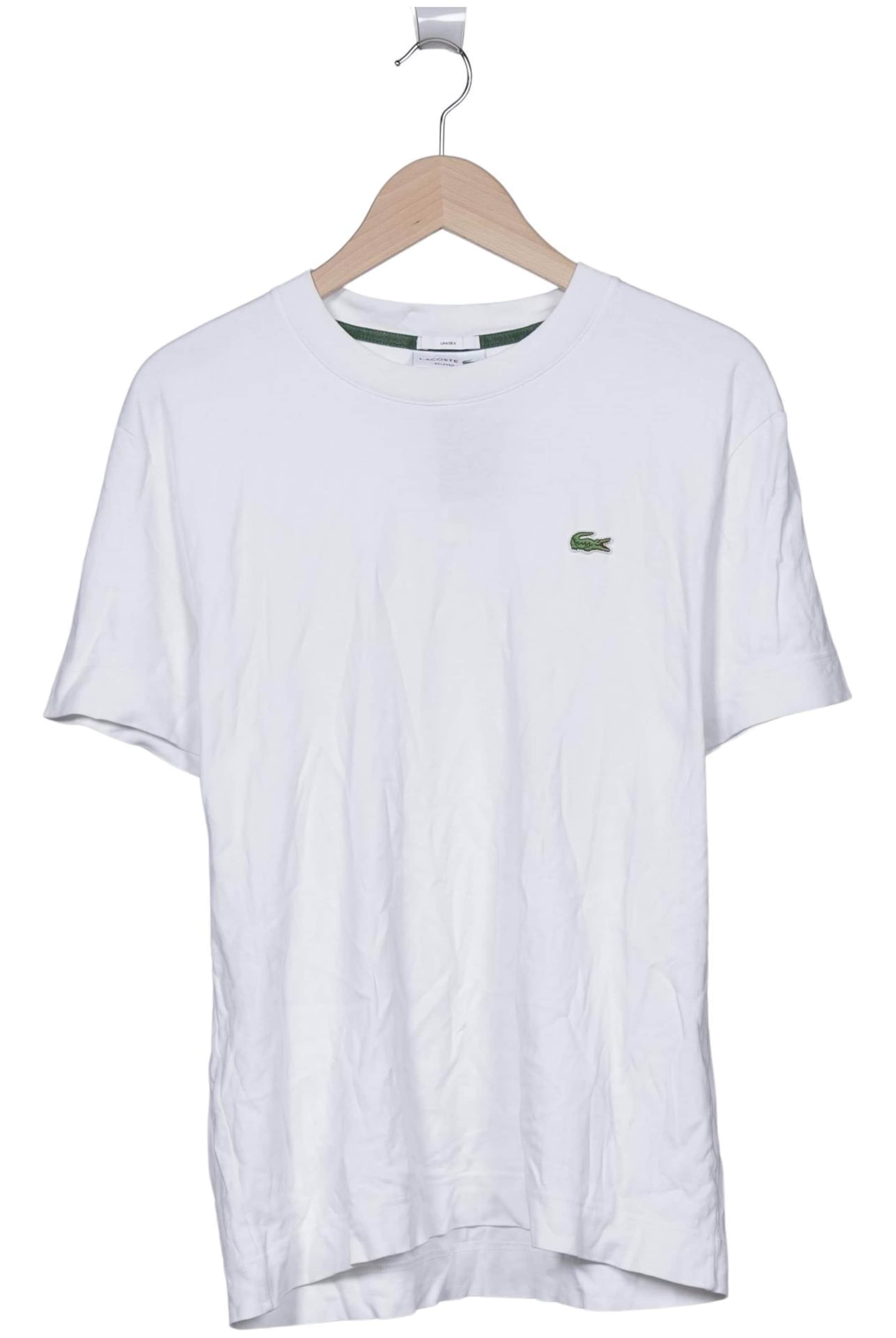 LACOSTE T-Shirt M in Weiß: Vorderseite
