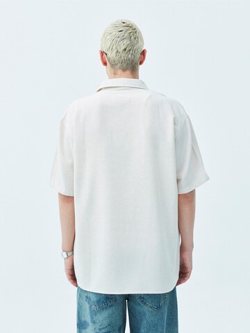 VAMOS CLO Comfort fit Button Up Shirt 'Arlington' in White