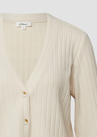 s.Oliver Gebreid vest in Beige