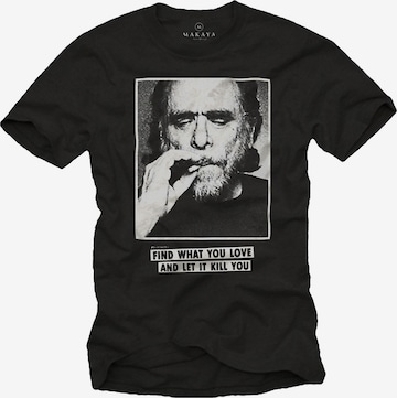 MAKAYA Shirt 'Find What You Love' in Black: front