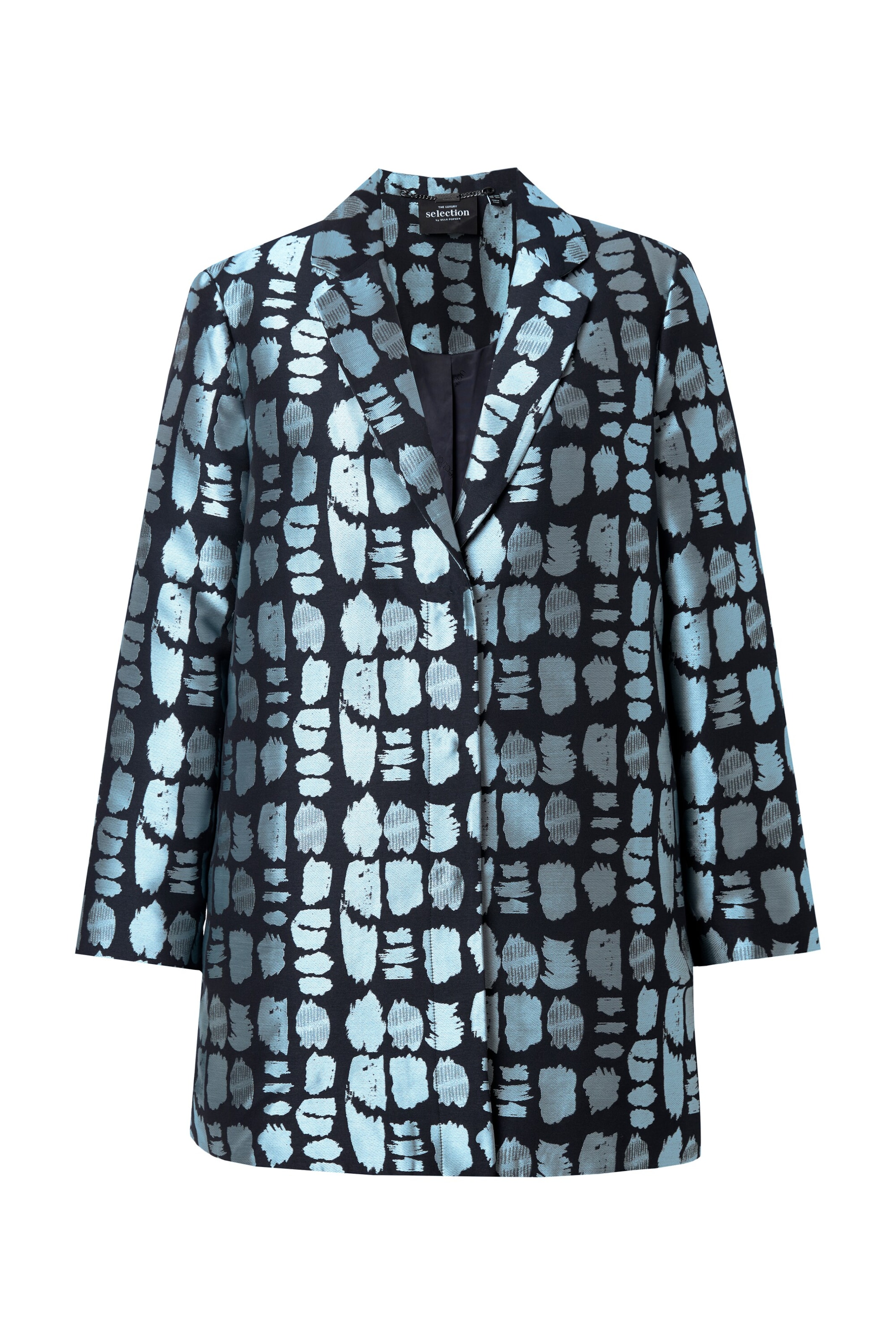 Ulla Popken Blazers in Blauw: voorkant